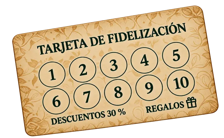 Tarjeta física de fidelización
